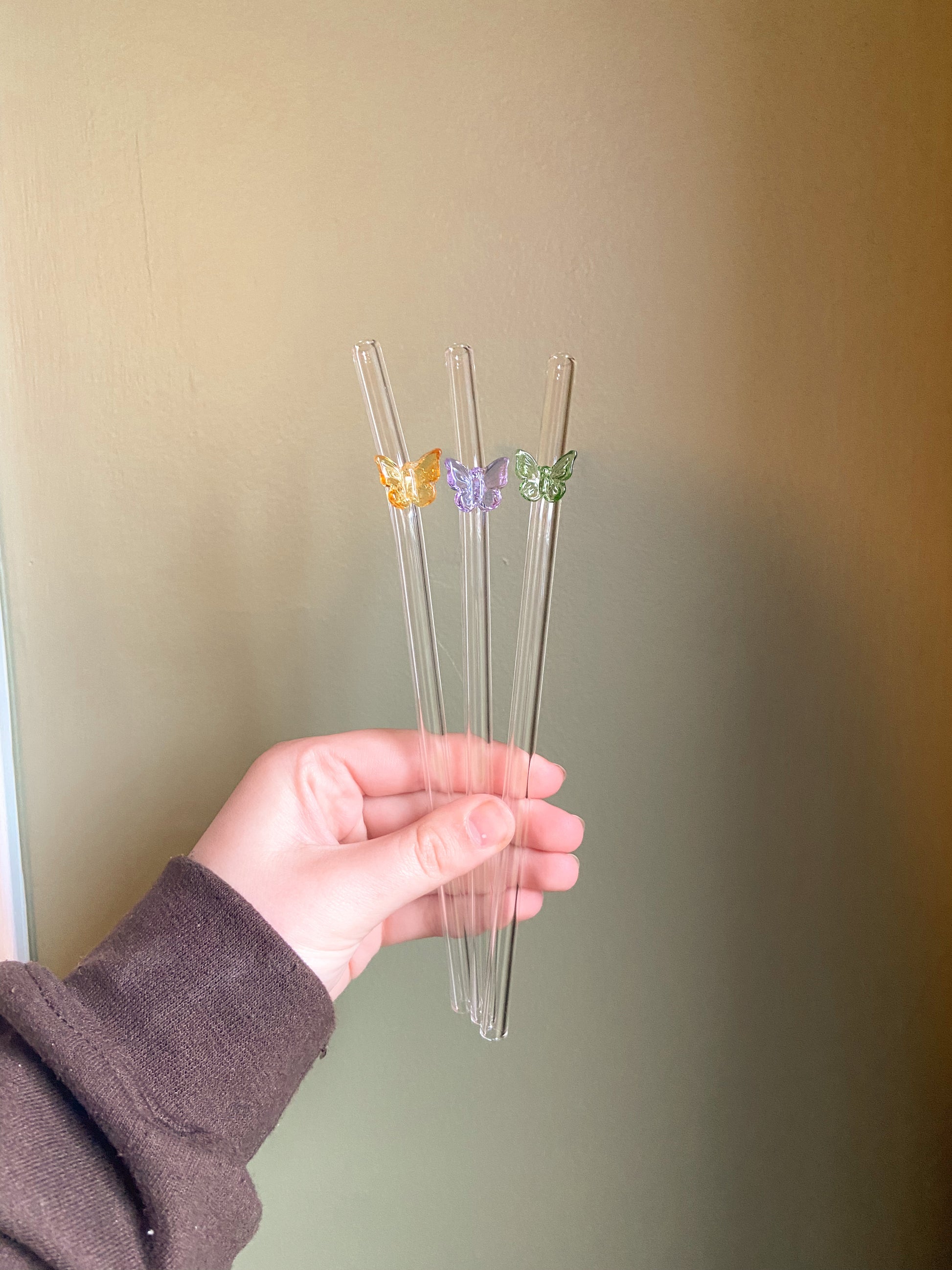 Butterfly Glass Straws – sylviajordanco